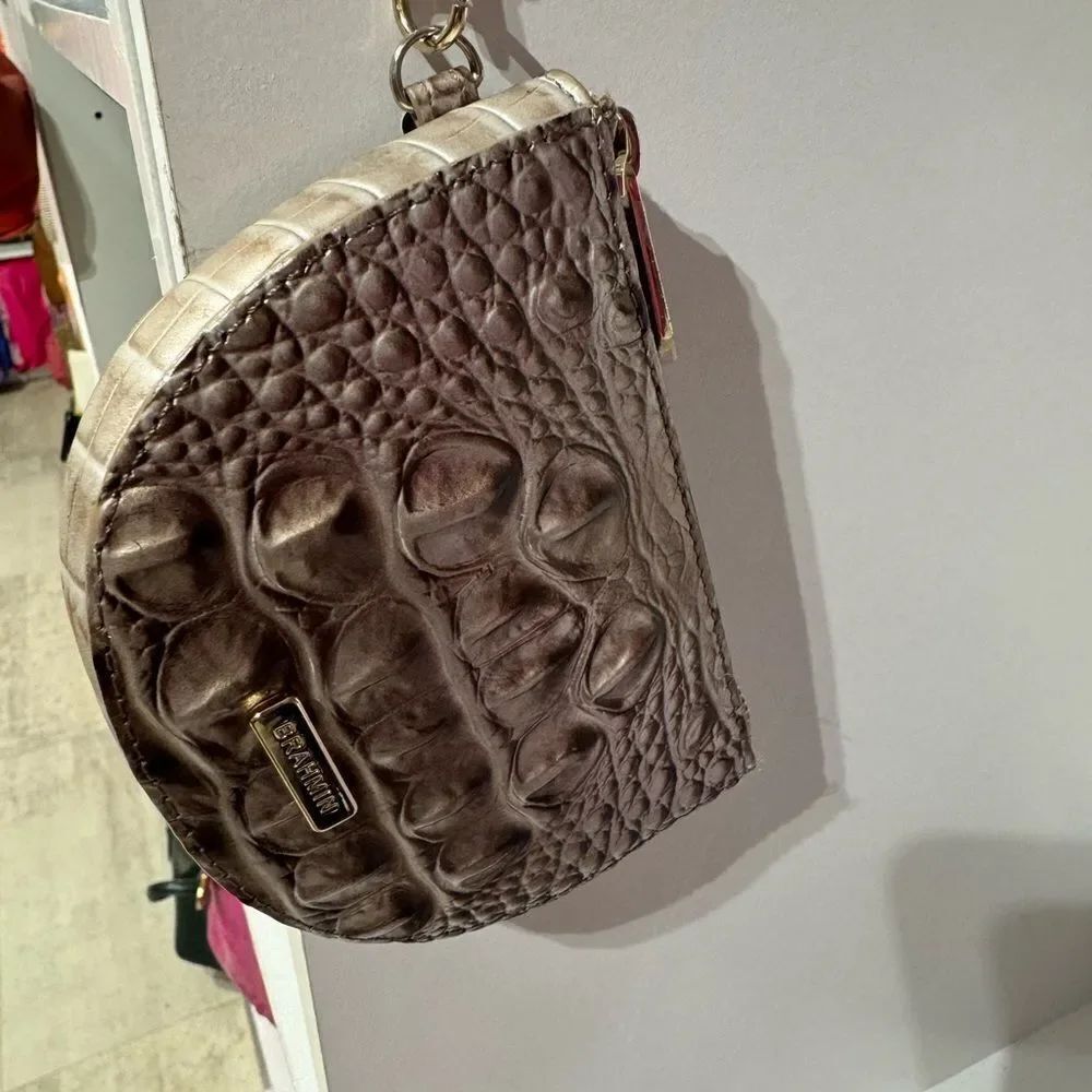 Brahmin Crocodile Embossed Clutch